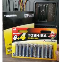 ราคา ถ่าน โตชิบา AA TOSHIBA ALKALINE SIZE AA LR6 1 5V แพค 10 ก้อน ถ่านอัลคาไลน์ ถ่านไฟฉาย (22121757239)