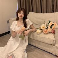 ราคา ชุดนอนแขนยาวลูกไม้สไตล์เจ้าหญิงหวานสำหรับฤดูใบไม้ผลิและฤดูใบไม้ร่วงชุดใส่ในบ้านแบบยาวคลุมเข่าสำหรับสาวๆ (22932636805)
