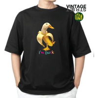 ราคา เสื้อผ้าแฟชั่น เสื้อสกรีนลายเป็ดกวนๆ ลายกล้วย ผ้าCOTTON100 (22207826958)