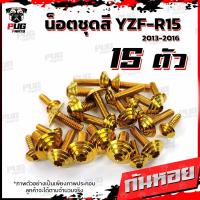 ราคา น็อตชุดสีR15 ปี2013 2016 1ชุด 15 ตัว น็อตชุดสีYZF R15 อาร์ 15 น็อตเฟรมR15 น๊อตR15 น็อตR15 น็อสแตนเลส R15 ปี2013 2016 (14629226890)
