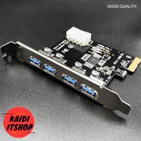 ราคา USB 3 0 4 ช่อง PCI E PCI Express 19 pin 4 Port Super Speed สำหรับต่อ Mainboard PCI E to USB 3 0 4 Port PCI Express Expansion Card 15 Pin Power Connector (7525347709)