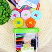 ราคา กระดุมยักษ์ กระปุกเหลี่ยมใส ฟรีการ์ดสี เชือก Kadumyak ชุดเล็ก ของเล่นเด็ก เสริมพัฒนาการ (23103256034)