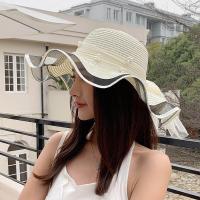 ราคา หมวกสานปีกกว้าง ผู้ใหญ่ หมวกปีกรอบ หมวกชายหาด ส่งจากไทย (18875296400)