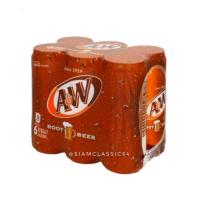 ราคา เอ แอนด์ ดับบลิว รูทเบียร์ เครื่องดื่มกลิ่นรูทเบียร์ 325มลX6 A W Root Beet Soft Drink 325mlx6 (301239848)