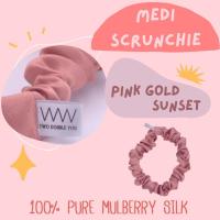 ราคา ยางรัดผมผ้าไหม mulberry แท้ pure mulberry silk scrunchie รับประกันยางยืดย้วยยาก (19242778650)