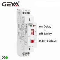 ราคา GEYA GRT8 EC 10A Dual function Timer Relay on Delay or off Delay Relay AC220V DC24V AC380V Time Relay CE CB ROHS (22748684575)