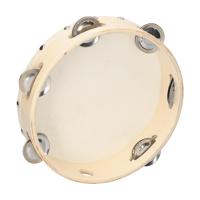 ราคา 8 Inch Hand Tambourine with Metal Single Row Jingles Sheepskin Drum Skin Wooden Tambourines Entertainment Musical Timbrel for Adults Kids Dancine Singing Party (23121877071)