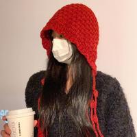 ราคา หมวกไหมพรมถักพู่แฮนด์เมด ผู้หญิง ฤดูหนาว ป้องกันหู อุ่น คลุมทั้งหมด อินเทรนด์ ไม่มีหมวกปีก หวาน น่ารัก สไตล์ ผ้าฝ้าย (22402766558)