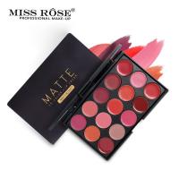 ราคา Miss Rose Matte Lipstick Palette 15 สีติดทนนานเอฟเฟกต์สเตอริโอธรรมชาติทนต่อการสึกหรอสําหรับทุกสภาพผิว (22344190215)