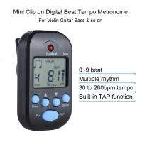 ราคา คลิปสำหรับมืออาชีพดิจิตอลเคาะจังหวะ Metronome หน้าจอ LCD น้ำหนักเบา Mini สำหรับไวโอลินกีตาร์เบสเครื่องดนตรี Black Intl (215203601)