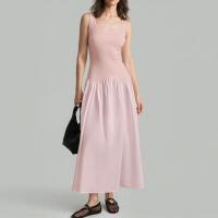 ราคา Closet Crush เดรสเเขนกุด คอกลม กระโปรงยาวคลุมเข่า สีดำ สีฟ้า สีเทา สีชมพู สีขาว (23101255606)