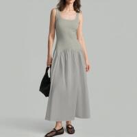 ราคา Closet Crush เดรสเเขนกุด คอกลม กระโปรงยาวคลุมเข่า สีดำ สีฟ้า สีเทา สีชมพู สีขาว (23101255600)