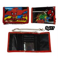 ราคา กระเป๋าสตางค์โซ่เด็ก ลายสไปเดอร์แมน อเวนเจอร์ มิกกี้ เมาส์ เบ็นเท็น Kids Wallet with chain Spiderman Avenger Mickey Mouse Ben 10 สินค้าขายดี (17957996810)