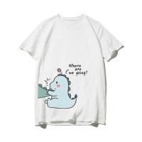 ราคา Top show พร้อมส่ง COD เสื้อคู่ Oversize ไดโนเสาร์ตัวใหญ่ คอกลม (20895790324)
