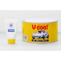 ราคา สีโป๊วรถยนต์ สีโป้ว สีโป้วเหลือง สีโป้วแดง พร้อมน้ำยา V Coat Udomkit (17425694217)