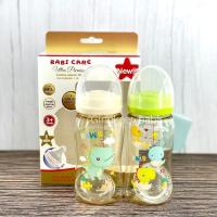 ราคา ขวดนม Babi care 8 ออนซ์ คอกว้าง สีชา แพ๊ค 2 ขวด BC737 (20370185418)