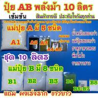 ราคา ปุ๋ยAB ชุด10 ลิตร ปุ๋ย สูตรพลังม้าเข้มข้น ผักไฮโดรโปนิกส์ทั้งน้ำวนและน้ำนิ่งและพ่นทางใบพืชทุกชนิด แถมผงเร่งรากขาวยาว ปุ๋ยแห้งผสมเองสุดคุ้ม (17435394014)