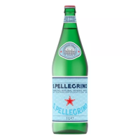 ราคา ซานเพลลีกรีโน น้ำเเร่โซดา ขวดเเก้ว 1 ลิตร San Pellegrino Sparkling Mineral Water Glass bottle 1L (18942828436)