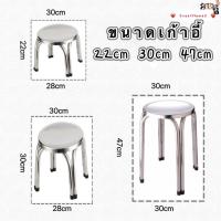 ราคา LXเก้าอี้กลมสี่ขา เก้าอี้กลม เก้าอี้สแตนเลส มี2แบบ (17864478879)