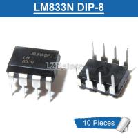 ราคา ชิป IC แอมป์การปฏิบัติงานแบบคู่สัญญาณเสียง DIP 8 DIP LM833N 833N LM จำนวน10ชิ้นของแท้ (23148749052)