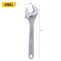 ราคา Deli ประแจเลื่อน กุญแจเลื่อน ประแจปากเลื่อน ประแจ ประแจแหวนข้าง ปากตาย แหวนข้าง 6 8 10 12 นิ้ว ผลิตจากเหล็กเกรด CR V (8702618000)