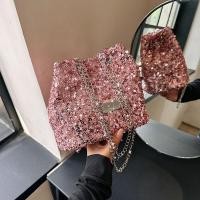 ราคา กระเป๋าสะพายข้างแบบสะพายข้างด้วยสายโซ่สะท้อนแสงสีเงิน กระเป๋าสะพายไหล่แบบลำลองสำหรับวัยรุ่น กระเป๋าถือทรงกลมแบบอเนกประสงค์ (23152001816)