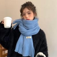 ราคา Duo Lian Tiผ้าพันคอฤดูหนาวสําหรับผู้หญิง 2023 ใหม่สีทึบระดับไฮเอนด์สไตล์เกาหลีเข้าได้หลายชุดผ้าพันคออินเทรนด์คู่ขนแกะผ้าพันคอคออบอุ่น (22345071901)