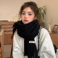 ราคา Duo Lian Tiผ้าพันคอฤดูหนาวสําหรับผู้หญิง 2023 ใหม่สีทึบระดับไฮเอนด์สไตล์เกาหลีเข้าได้หลายชุดผ้าพันคออินเทรนด์คู่ขนแกะผ้าพันคอคออบอุ่น (22345071912)