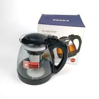 ราคา กาน้ำชา Tea pot กาชงชา แบบกด กากรองชาแก้ว ขนาด 2000ml 1000ml (22948124006)