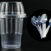 ราคา 50 100pcs Disposable Ice Cream Cup ไอศครีมทิ้งถ้วยซันเดย์ 250ml (22844216138)