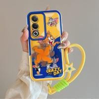 ราคา เคสโทรศัพท์มีลาย Tom Jerry สำหรับ OPPO A3Pro 5G ดีไซน์แบบหมุนได้เคสมือถือฉุกเฉินความเครียดพร้อมสร้อยข้อมือ Culomi (23123802090)