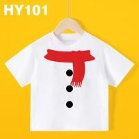 ราคา XMAS Kids Boys Girls White Shirts Cartoon Cute Plaid Christmas Scarf Print Children Christmas Clothes Tshirt (23232630644)