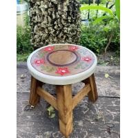 ราคา เก้าอี้ เก้าอี้ไม้ เก้าอี้สตูล กว้าง10นิ้วสูง10นิ้ว ไม้จามจุรี ดอกไม้ ทรงกลม เก้าอี้เล็ก เก้าอี้เล็ก นั่งซักผ้า เก้าอี้นั่งเล่น (22683222226)