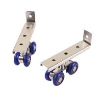 ราคา SUNANNE 2pcs set ทนทานต่อการใช้งาน ลูกกลิ้งประตูบานเลื่อน โลหะสำหรับตกแต่ง สะดวกสบายๆ ลูกรอกราง ล้อประตูกระจก ถอดเปลี่ยนได้ ล้อแขวน บ้านในบ้าน (22779372623)