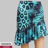 ราคา กระโปรงเต้นรำละตินกระโปรงรัดสะโพกกระโปรงหางปลาลูกไม้กระโปรงสำหรับฝึกเต้นละตินชุดการแสดงสำหรับผู้หญิงกระโปรงทรงจีบก้างปลาพิมพ์ลาย (18368663582)