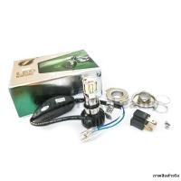 ราคา ของแท้ ไฟขาว 1หลอด ไฟหน้ารถจักรยานยนต์ LED 6ชิป RTD แสงขาว รุ่น M02E (23176435270)