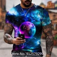 ราคา เสื้อยืดแฟชั่นอวกาศกาแล็กซี่3D ใหม่ล่าสุดเสื้อยืดฮิปฮอปแขนสั้นลำลองพิมพ์ลายเท่ห์ (19855661219)