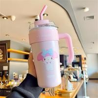ราคา Sanrio ถ้วยน้ำ Cinnamoroll Kuromi แก้วน้ำกาแฟถ้วยจิบขวดเก็บความร้อน850มล สแตนเลสพร้อมที่จับของขวัญแก้วน้ำพกพา (22822904862)