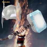 ราคา เรืองแสงของ Thor ค้อนธอร์และหมวกกันน็อคค้อนสีอ่อนเครื่องประดับชุดของเล่นเครื่องแต่งกายเด็กคอสเพลย์ FO MY (22324722155)