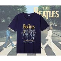 ราคา HOT The Beatles The Beatles Across the Road เสื้อยืดพิมพ์ลายวงร็อค เสื้อยืดผ้าฝ้ายแท้คอกลม ผ้าฝ้าย (21650054881)