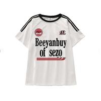ราคา ส่งไวจากไทย SELLDA M 2XL แขนสั้น ฝ้าย เสื้อยืด ผู้หญิง ลายทาง เสื้อสาวอวบ คอกลม เสื้อ oversize เกาหลี โอเวอร์ไซส์ (22981214789)