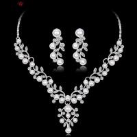 ราคา สร้อยไข่มุกชุด ชุดเครื่องประดับงานแต่งงาน สร้อยคอไข่มุก ต่างหู เครื่องประดับเงิน เครื่องประดับสำหรับคู่แต่งงาน สร้อยคอผู้หญิง สร้อยมุกแฟชั่น (15030599032)