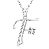 ราคา Frascati A Z เริ่มต้นตัวอักษรตัวอักษรจี้สร้อยคอ เงินแท้ 925 (1700008351)