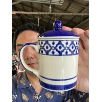 ราคา แก้ว พร้อมฝา เซรามิค ขนาด 3 5x3นิ้ว ขนาด 300ml หรือ 10 14oz ชากาแฟ ทรงกระบอก แก้วมัค ลายไทยสัปปะรด ออกใบกำกับภาษีได้ (22820023239)