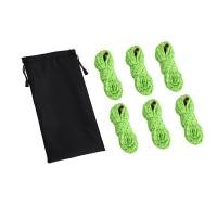 ราคา MAJOE เชือกพาราคอร์ด สำหรับกางเต็นท์ กางฟลายชีท เชือกเต็นท์ เชือกผูกเต็นท์ เชือกสะท้อนแสงผูกฟลายชีท ขึงเต็นท์ กางผ้าใบ 6ชิ้น (17994023999)