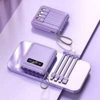 ราคา แบตสำรอง สีพาสเท สุดน่ารัก มาพร้อมสายเคเบิลในตัว 20000Mah (23100330718)