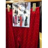 ราคา กางเกงผ้ากำมะหยี่ ขาม้า ลายจุด เอวยางยืด 0890 (21587262105)