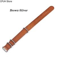 ราคา CPJH Store Cowhide Bracelet 14 16 18 20 22 24 mm Watch Band Genuine Leather Strap for NATO ZULU Style Men Women Watch Accessories Replacement Band 14mm 16mm 18mm 20mm 22mm 24mm (17322848213)