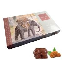 ราคา มิลล์ช็อกโกแลต สอดไส้อัลมอนด์อบ รูปช้าง 1 กล่อง มี 12 ชิ้น Gift Chocolate Box with Milk Chocolate and Almond 1 box 12pcs (8065811651)