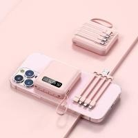 ราคา แบตสำรอง สีพาสเท สุดน่ารัก มาพร้อมสายเคเบิลในตัว 20000Mah (23100330717)